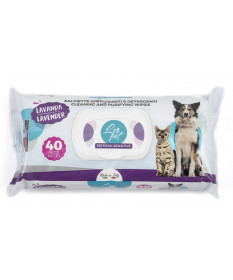 LeoPet salviette detergenti per cani e gatti alla Lavanda da 40 pz