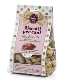 Biscotti La Dolce Vita per Cani con Manzo da 300 gr