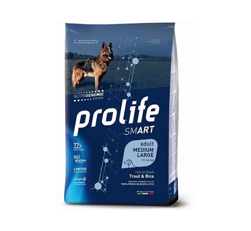 Prolife Smart Cane Adult Medium/Large con Trota e Riso da 12 Kg