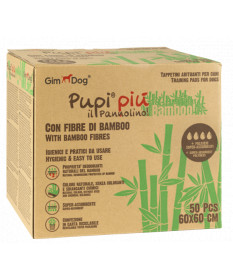 GimDog Pupi Più Pannolino con fibre di bamboo per Cani 60x60 da 50 pz 