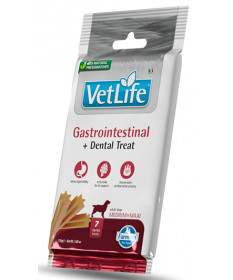 Farmina VetLife Snack Gastrointestinal+Dental Treat per cani M/M da 7 pz 