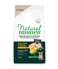 Natural Trainer Selected Quality Nutrition No Grain per Kitten con Pollo da 1,25 kg