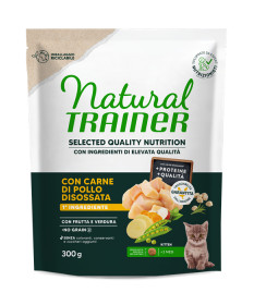 Natural Trainer Selected Quality Nutrition No Grain per Kitten con Pollo da 300 gr