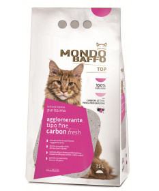 Mondo Baffo Lettiera bianca purissima Carbon Fresh da 7,5 LT