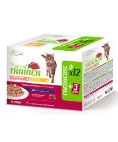Trainer Natural Multipack 24 bst per Gatti Adult con Salmone e Pollo da 85 gr