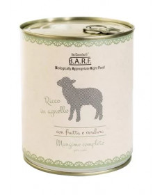 Barf Menù Completo Trito di Agnello per Cani da 800 gr 