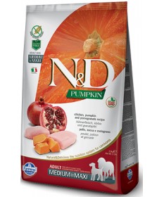Farmina N&D Grain Free Pumpkin Cane Adult Medium & Maxi con Pollo Zucca e Melograno da 12 Kg