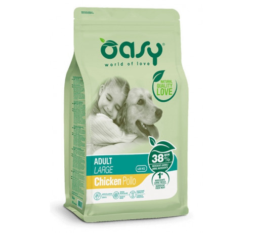 Oasy per Cane Adult Large con Pollo da 12 Kg