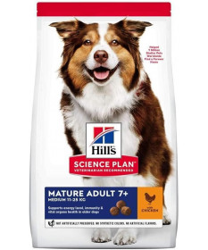 Hill's Science Plan per Cane Mature 7+ Medium con Pollo da 12kg