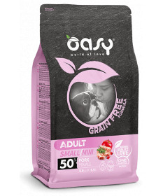 Oasy per Cani Adult Mini Grain Free con Maiale da 800 gr