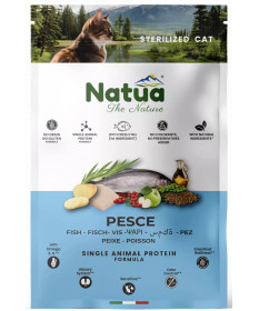Natua per Gatti Adulti Sterilizzati con Pesce da 1,5 kg
