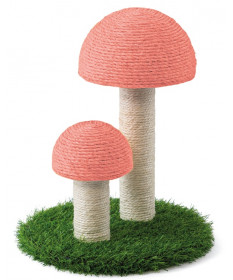 Leopet Tiragraffi Fungo Rosa 30x30x38h cm