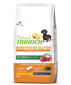 Natural Trainer Sensitive No Gluten per Cani Adulti Mini all'Agnello da 7 Kg