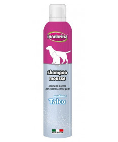 Inodorina Shampoo Mousse per cuccioli, cani e gatti al Talco da 300 ml