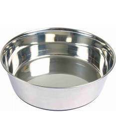 Trixie Ciotola in Acciaio con fondo antiscivolo per Cani e Gatti da 2,5 Lt/24 cm