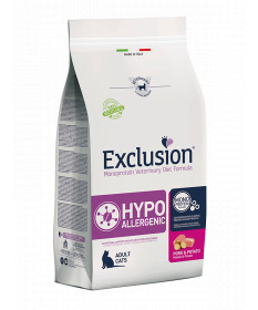Exclusion Diet Hypoallergenic per Gatto con Maiale e Patate da 1,5 kg