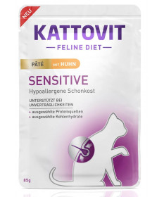Kattovit Diet Patè Sensitive per Gatto con Pollo bst da 85gr