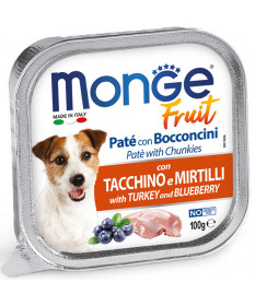 Monge Fruit Patè con Bocconcini per Cane da 100 gr