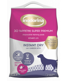 Inodorina tappetini Instant Dry con carboni attivi 30 pz da 60x60cm