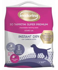Inodorina tappetini Instant Dry con carboni attivi 30 pz da 60x90cm
