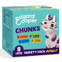 Edgard&Cooper Bocconcini in salsa Multipack per Gatti Adulti da 8 x 85 gr