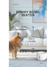 Sunny Bowl fontanella per cani e gatti in abs da 2,5L 2