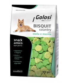 Golosi Bisquit Country per Cani con Mela e Menta da 600 gr
