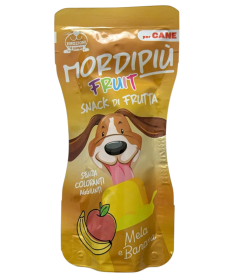 Mordipiù Gelatino alla Frutta per cani con Mela e Banana da 50 gr