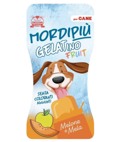 Mordipiù Gelatino alla Frutta per cani con Melone e Mela da 50 gr