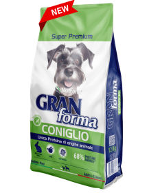Gran Forma Monoproteico per Cani M/M al Coniglio da 12 kg+OMAGGIO