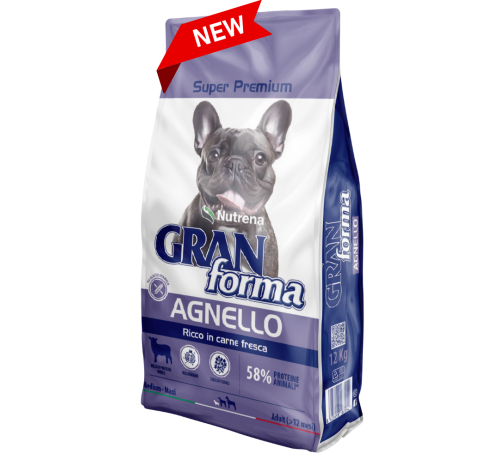 Gran Forma Super Premium per Cani M/M all'Agnello da 12 kg+OMAGGIO