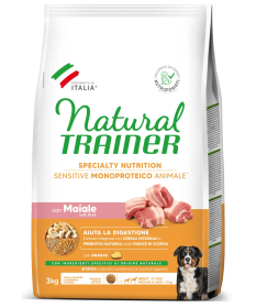 Trainer Natural Sensitive No Gluten per Cane Adult Medium/Maxi da 3 Kg