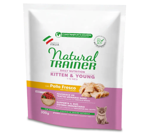 Trainer Natural per Gatto Kitten & Young 1-12 mesi con Pollo Fresco