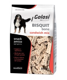 Golosi Bisquit Bone Sandwich Mix per Cani da 600 gr