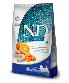 Farmina Ocean per Cani Adult Mini con Merluzzo, Zucca e Arancia da 7 kg