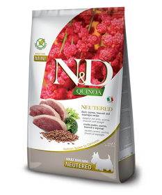 Farmina Skin&Coat Neutered per Cani Adult Mini con Anatra, Broccoli, e Asparagi da 7 kg