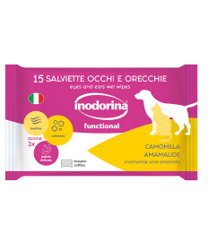 Inodorina Salviette Functional per Occhi e Orecchie alla Camomilla da 15 pz