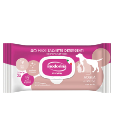 Inodorina Salviette Everyday all'Acqua di Rose da 40 pz 