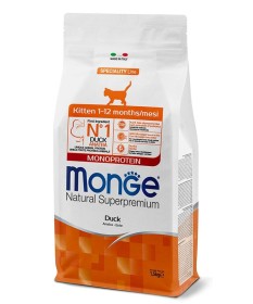 Monge Natural Superpremium per Kitten con Anatra da 400 gr