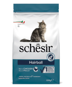Schesir Dry Cat Hairball con Pollo da 1,5 kg