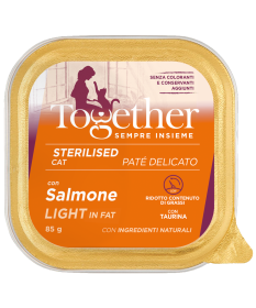 Together per Gatti Sterilizzati Light Soft Patè al Salmone da 85 gr 