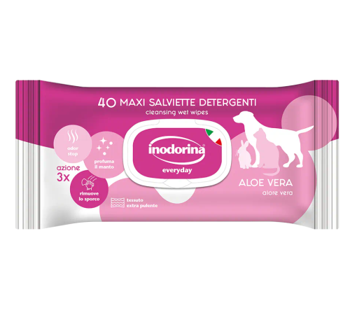Inodorina Salviette Everyday all'Aloe Vera da 40 pz