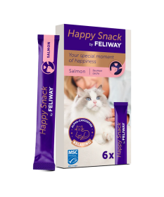 Feliway Happy Snack per Gatti al Salmone da 6 sticks