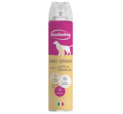 Inodorina Deo Spray per Cane Profumo Latte e Vaniglia da 300 ml