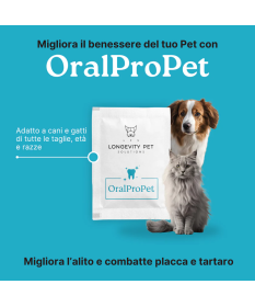 Longevity Pet OralPro Pet per Cani e Gatti da 30 bst  2