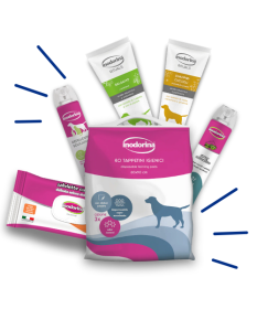 Inodorina Kit per Cuccioli - Tappetini 60x90, Salviette, Shampoo, Balsamo, Educativo e Repellente