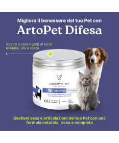 Longevity Pet ArtoPet Difesa per Cani e Gatti da 60 cpr 2