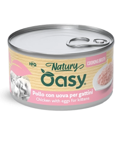 Oasy Natury Broth per Kitten con Pollo e Uova da 85 gr