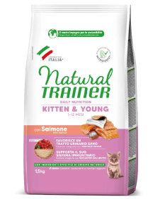 Trainer Natural per Gatto Kitten & Young 1-12 mesi con Salmone