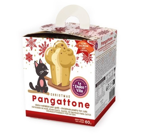 La Dolce Vita Pangattone - Panettone per gatti gusto Salmone da 60 gr